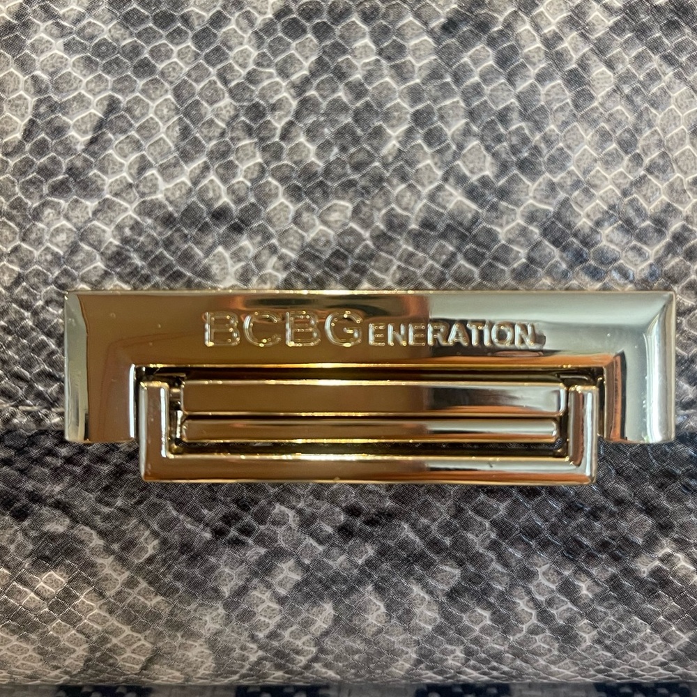 BCBGeneration Silver Clutch - Picture 3 of 7